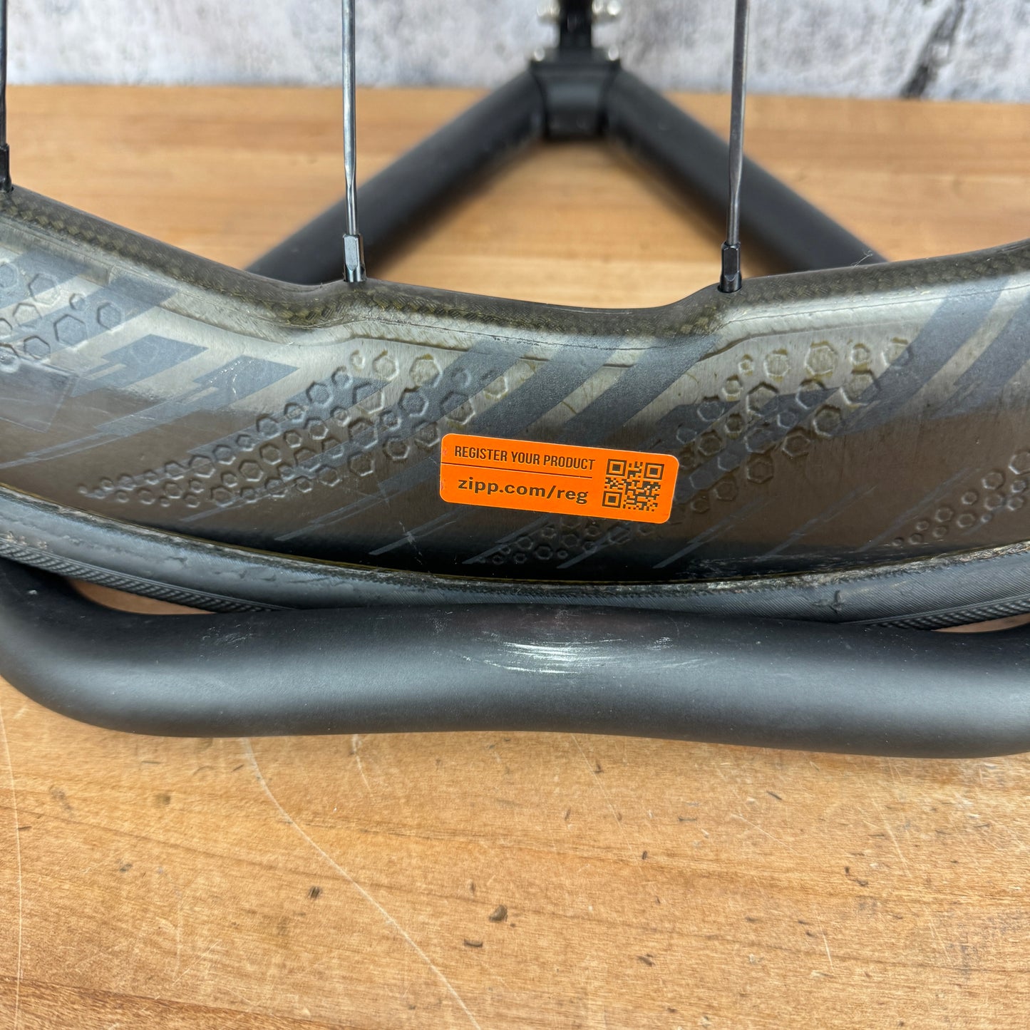 Zipp 454 NSW Carbon Tubular Disc Wheelset 700c + Continental Competition 2105g