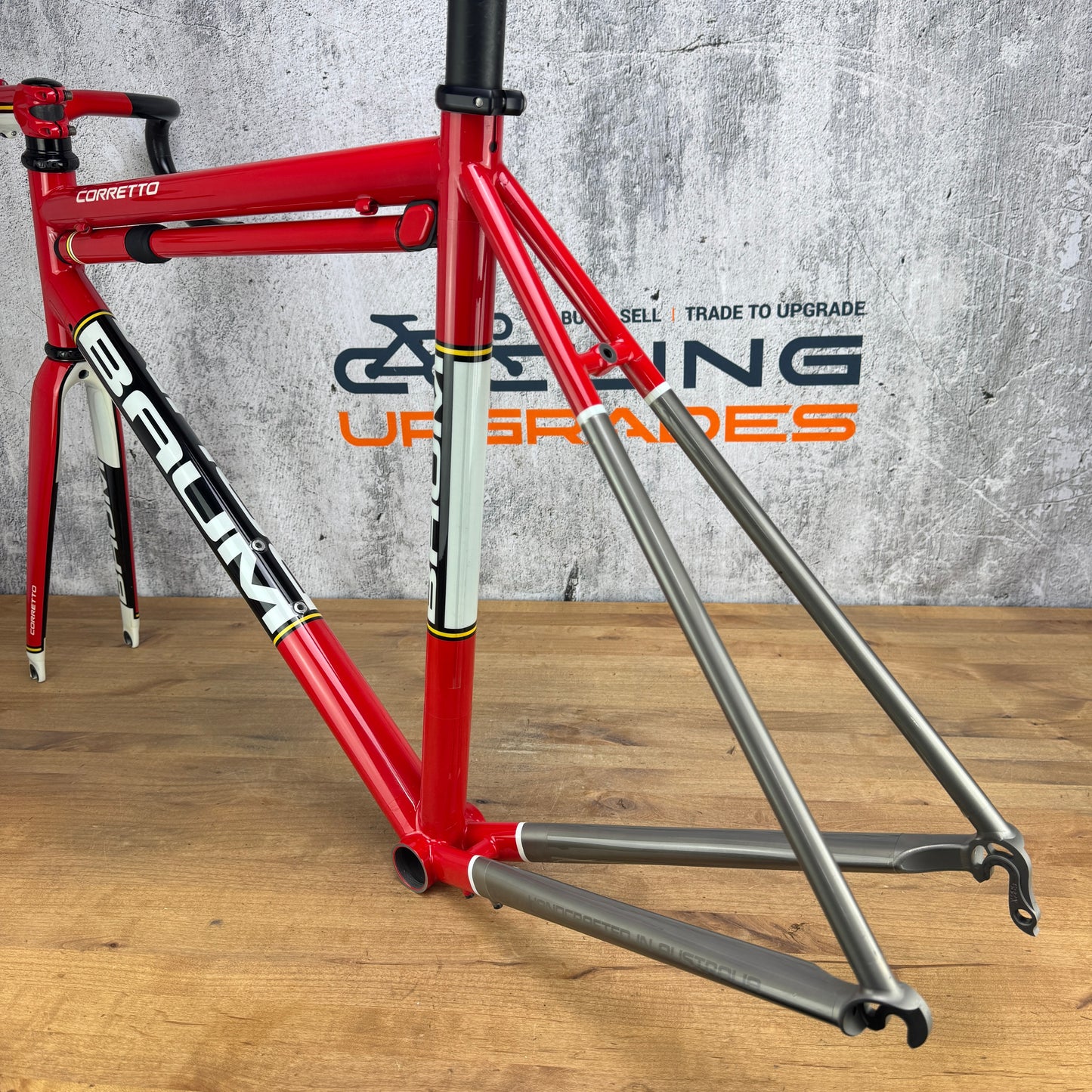 Low Mile 2020 Refinish Baum Corretto 53cm Rim Brake Titanium Frameset 700c 2342g