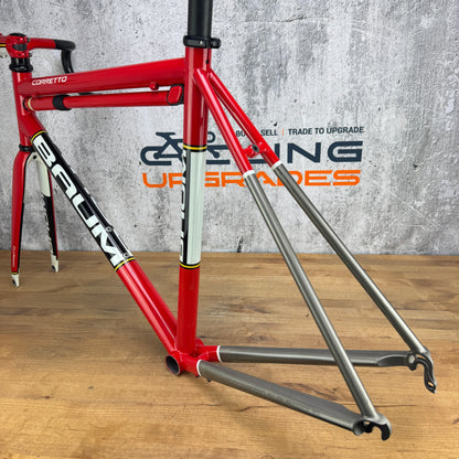 Low Mile 2020 Refinish Baum Corretto 53cm Rim Brake Titanium Frameset 700c 2342g