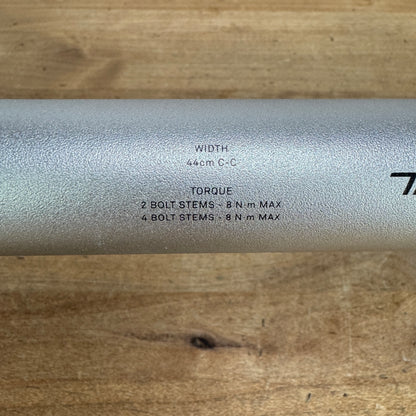 Zipp 70 XPLR Service Course 44cm x 31.8mm Silver Alloy Road Bike Handlebar 320g