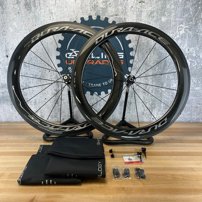 New! Shimano Dura-Ace C60 WH-R9100 Tubular Carbon Rim Brake Wheelset MSRP $2400
