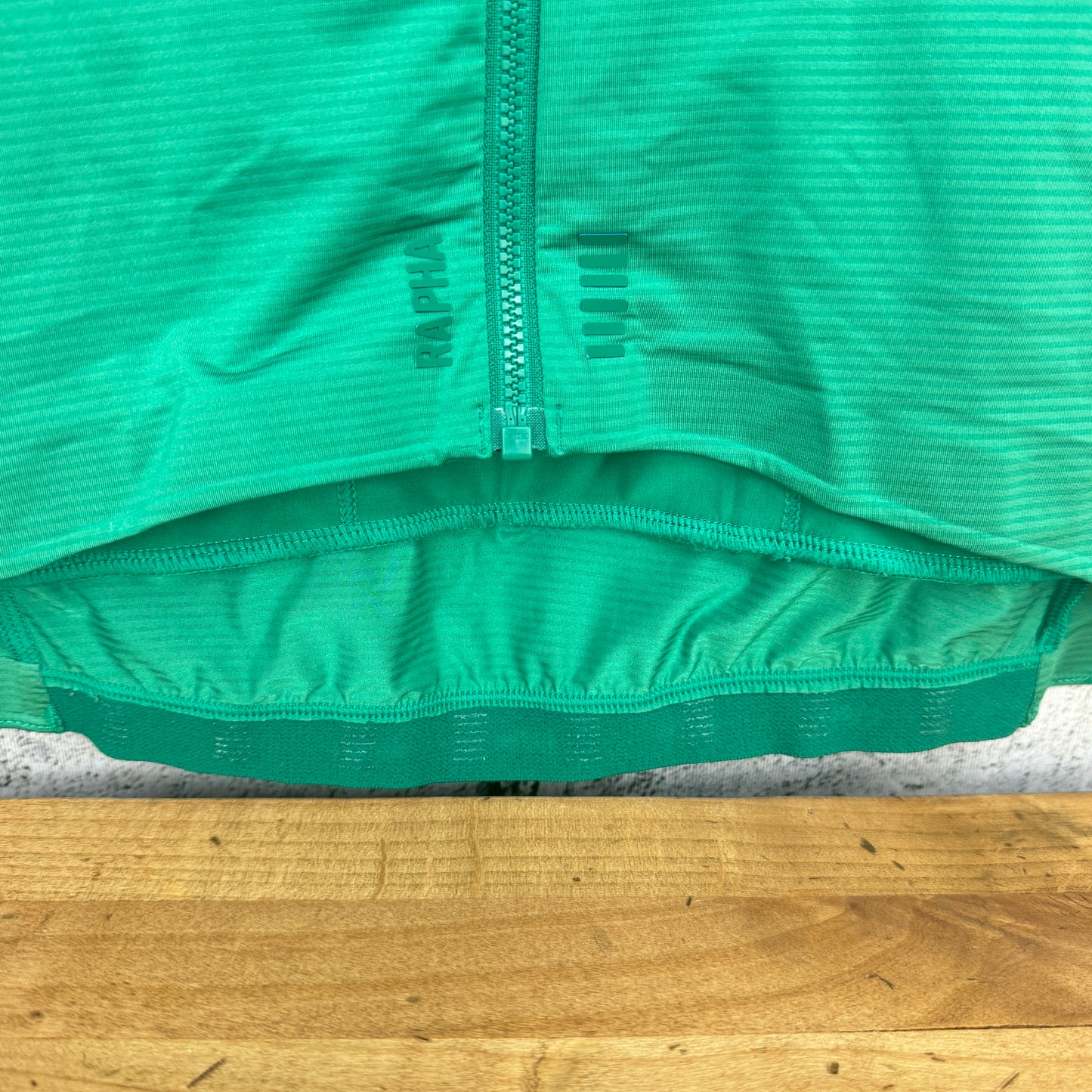 Light Use! Rapha Pro Team Men's Large Green Short Sleeve Cycling Jersey