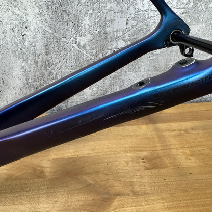 2021 Basso Diamante SV 61cm Carbon Disc Frameset Matt Aurora + Levita Barstem