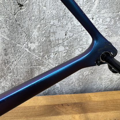 2021 Basso Diamante SV 61cm Carbon Disc Frameset Matt Aurora + Levita Barstem