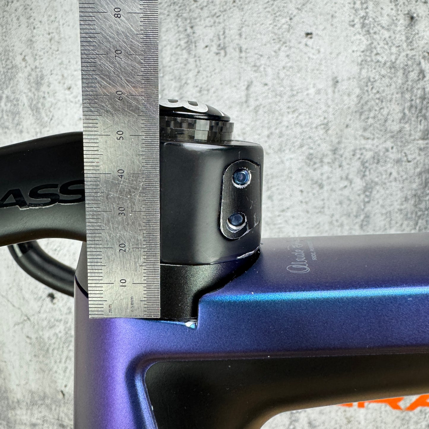 2021 Basso Diamante SV 61cm Carbon Disc Frameset Matt Aurora + Levita Barstem