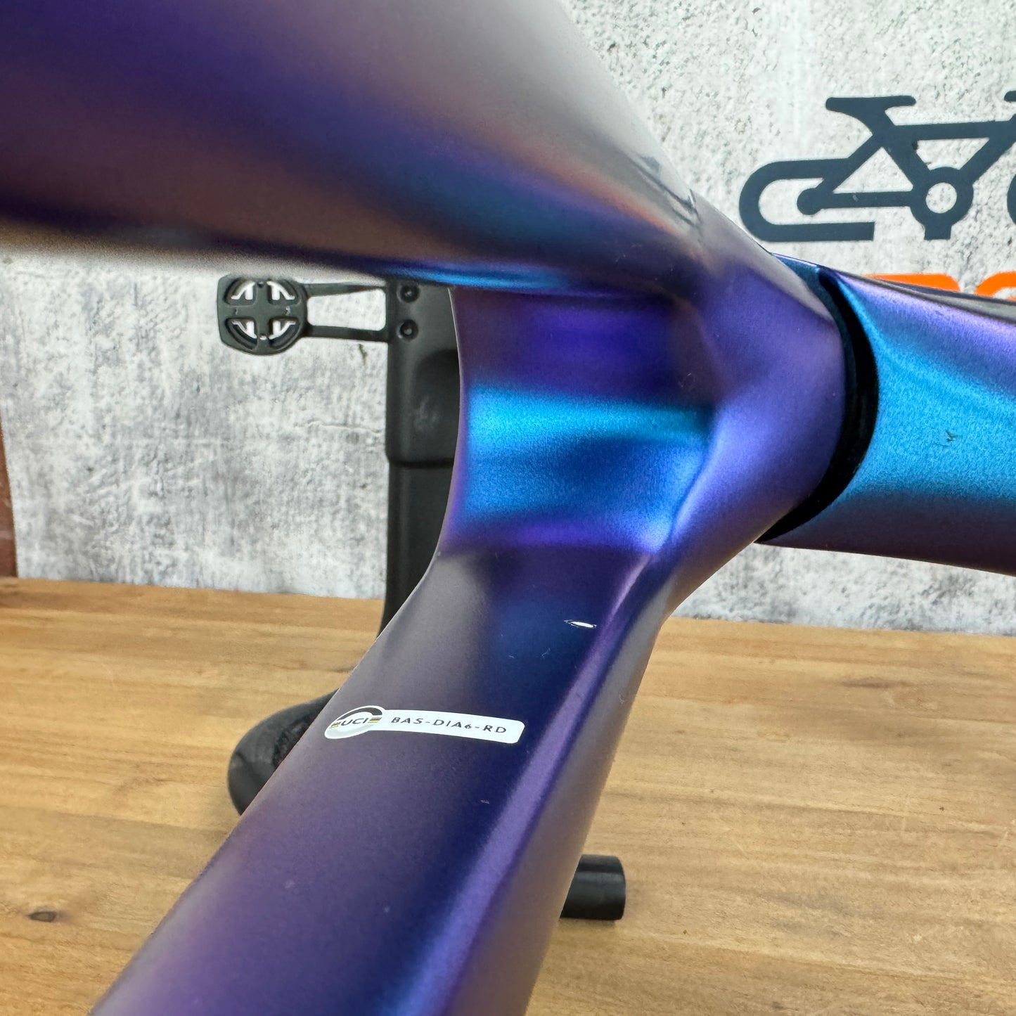 2021 Basso Diamante SV 61cm Carbon Disc Frameset Matt Aurora + Levita Barstem