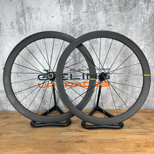 Low Mile! Mavic Cosmic Pro SL UST 45mm Carbon Tubeless Disc Wheelset 700c 1516g