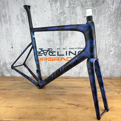 Light Use 2020 Specialized Tarmac SL6 61cm Disc Carbon Black/Blue Frameset 1990g