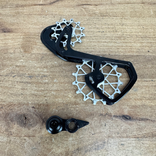 Low Mile! Garbaruk OSPW Rear Derailleur Cage + Pulleys Kit for SRAM AXS 12-speed