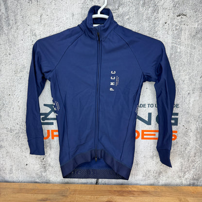 New! Pedal Mafia PMCC Thermal Jacket Men's XS Navy Cycling Jersey