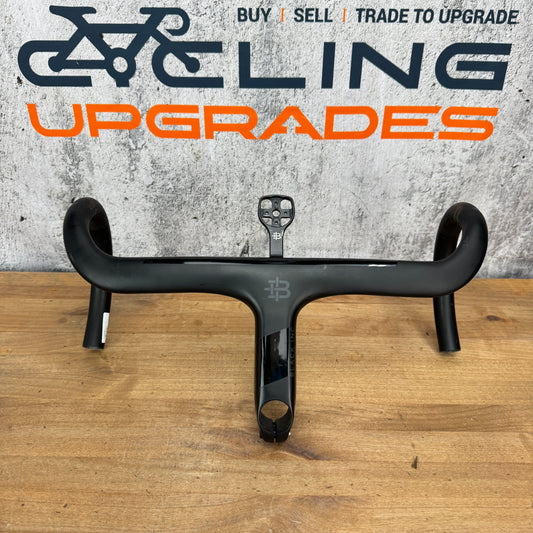 Black Inc Road 40cm x 130mm -6 Degree Integrated Handlebar + Computer Mount