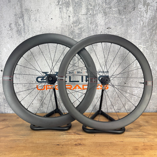 Low Mile! Reserve 52/63 Zipp ZR1 Hubs Carbon Tubeless Disc Wheelset 700c 1622g