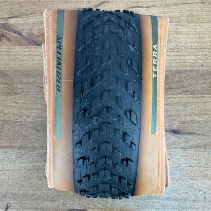 Low Mile! Specialized Terra 700c x 50mm Tan Sidewall Tubeless Pair Gravel Tires