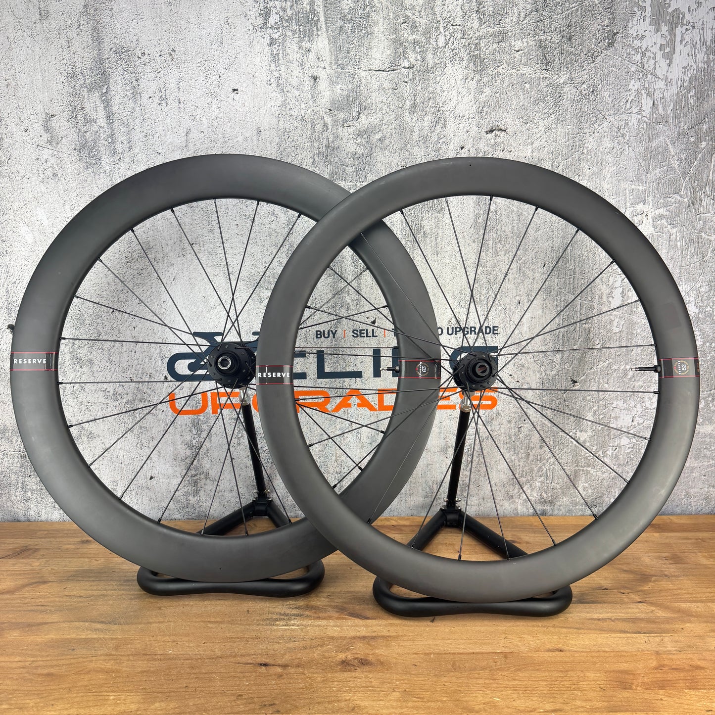 Low Mile! Reserve 52/63 Zipp ZR1 Hubs Carbon Tubeless Disc Wheelset 700c 1622g