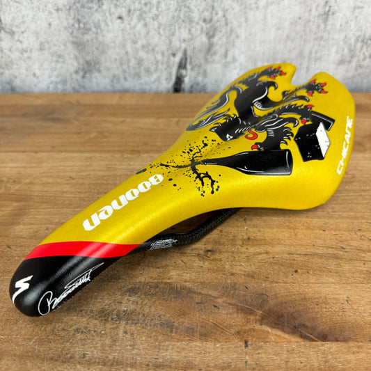 Rare! Specialized S-Works Chicane Tom Boonen Edition 143mm Carbon Rails Bike Saddle