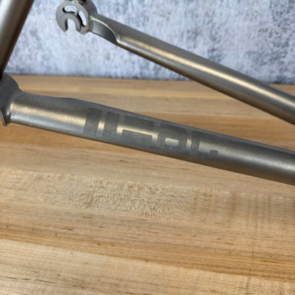 Low Mile! 2018 Baum Corretto 55cm Rim Brake Titanium Frameset 700c Chris King
