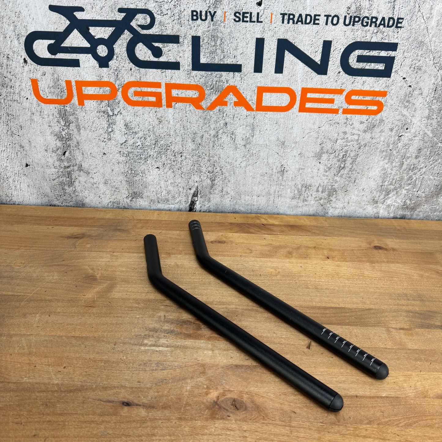 Pair Alloy Single Bend 400mm Handlebar Aerobar Extensions 214g