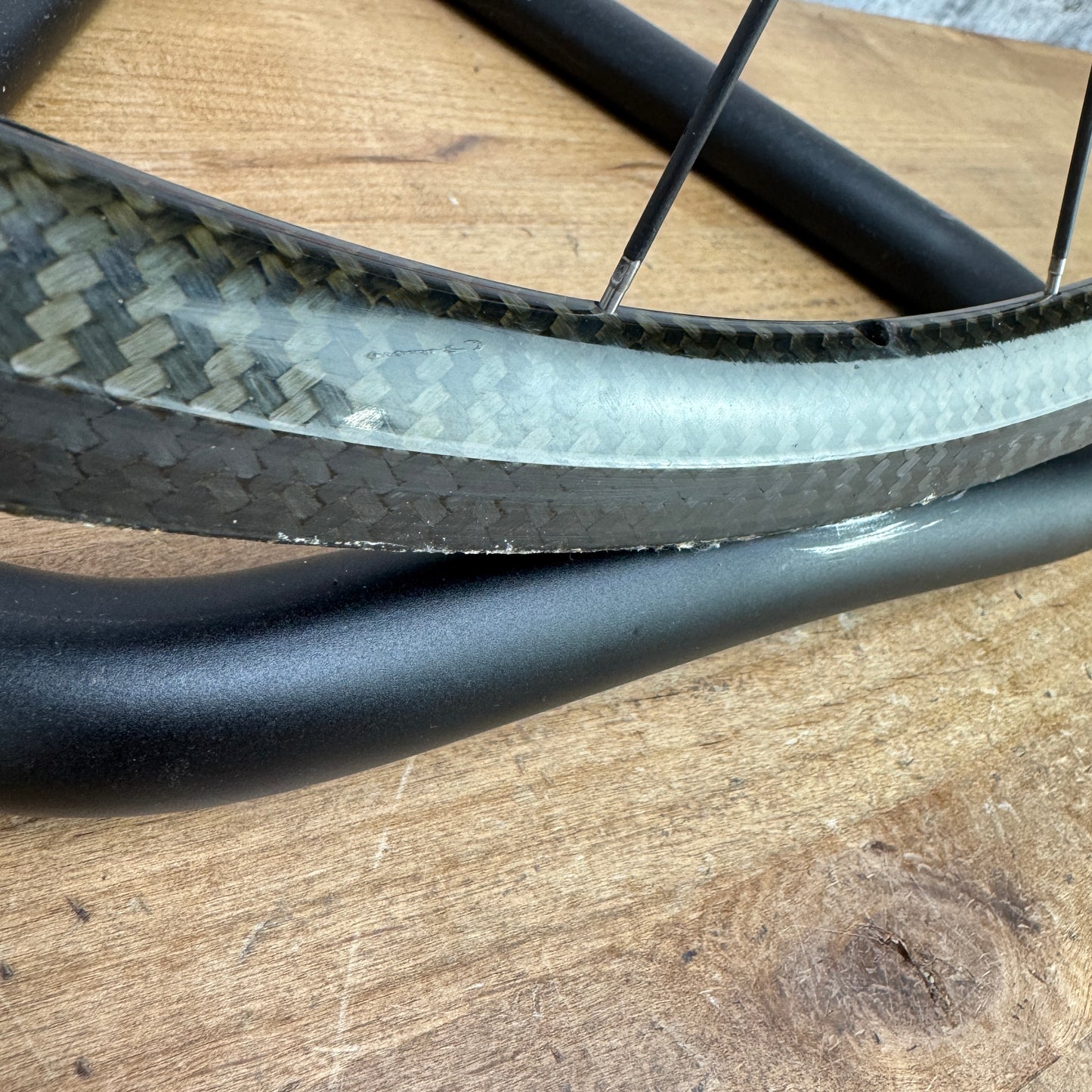 752g!!! AX-Lightness Select Extralite SP-2 EIE Spokes Tubular Rim Brake Wheelset