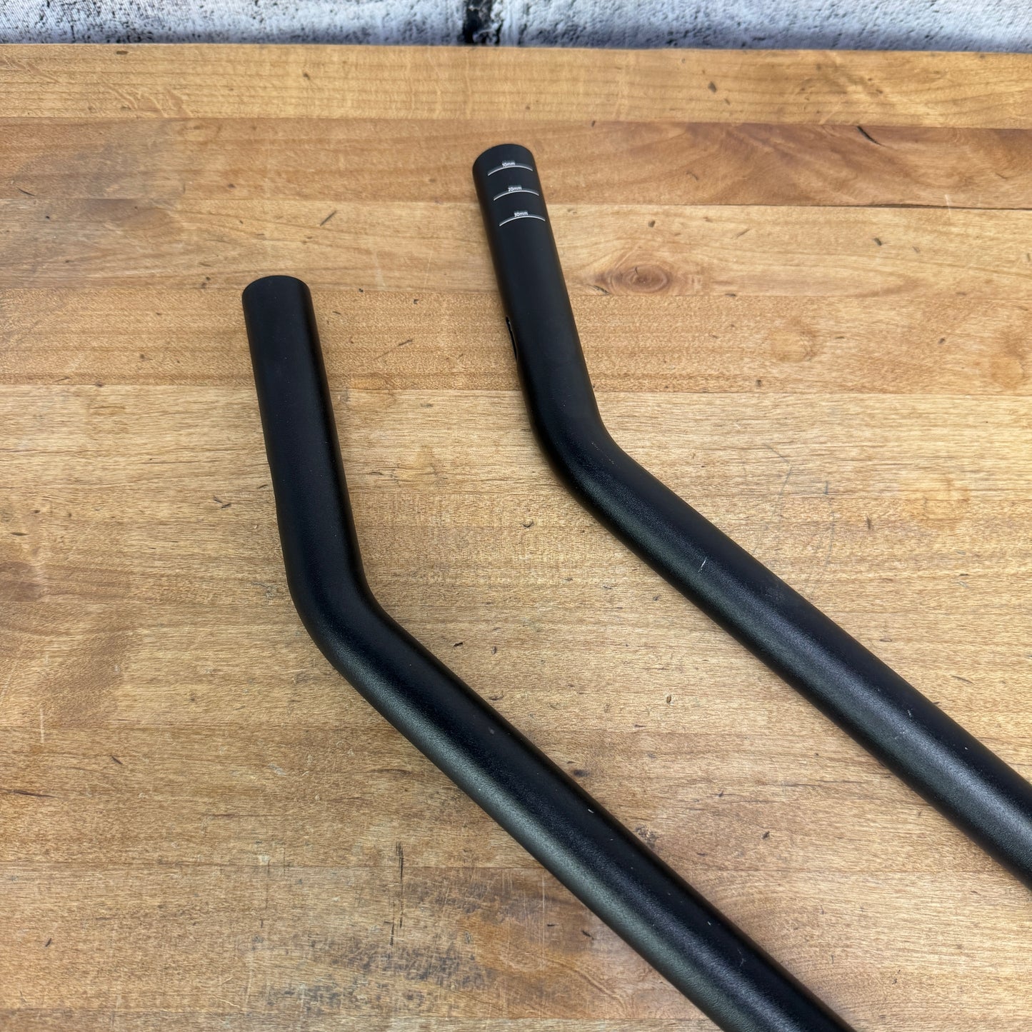 Pair Alloy Single Bend 400mm Handlebar Aerobar Extensions 214g