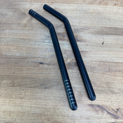 Pair Alloy Single Bend 400mm Handlebar Aerobar Extensions 214g
