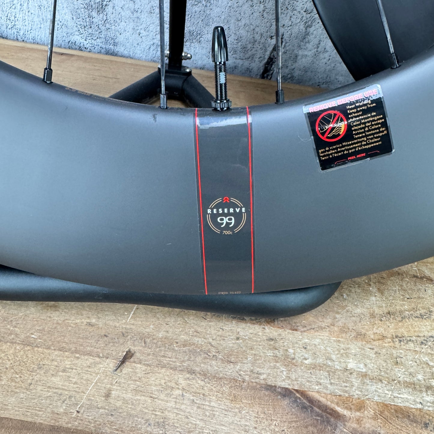 Reserve 99|Disc Turbulent Aero Carbon Tubeless TT/Tri Disc Wheelset 700c 2097g