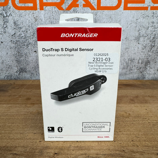 New! Bontrager Duo Trap S Digital Bike Sensor MSRP $75