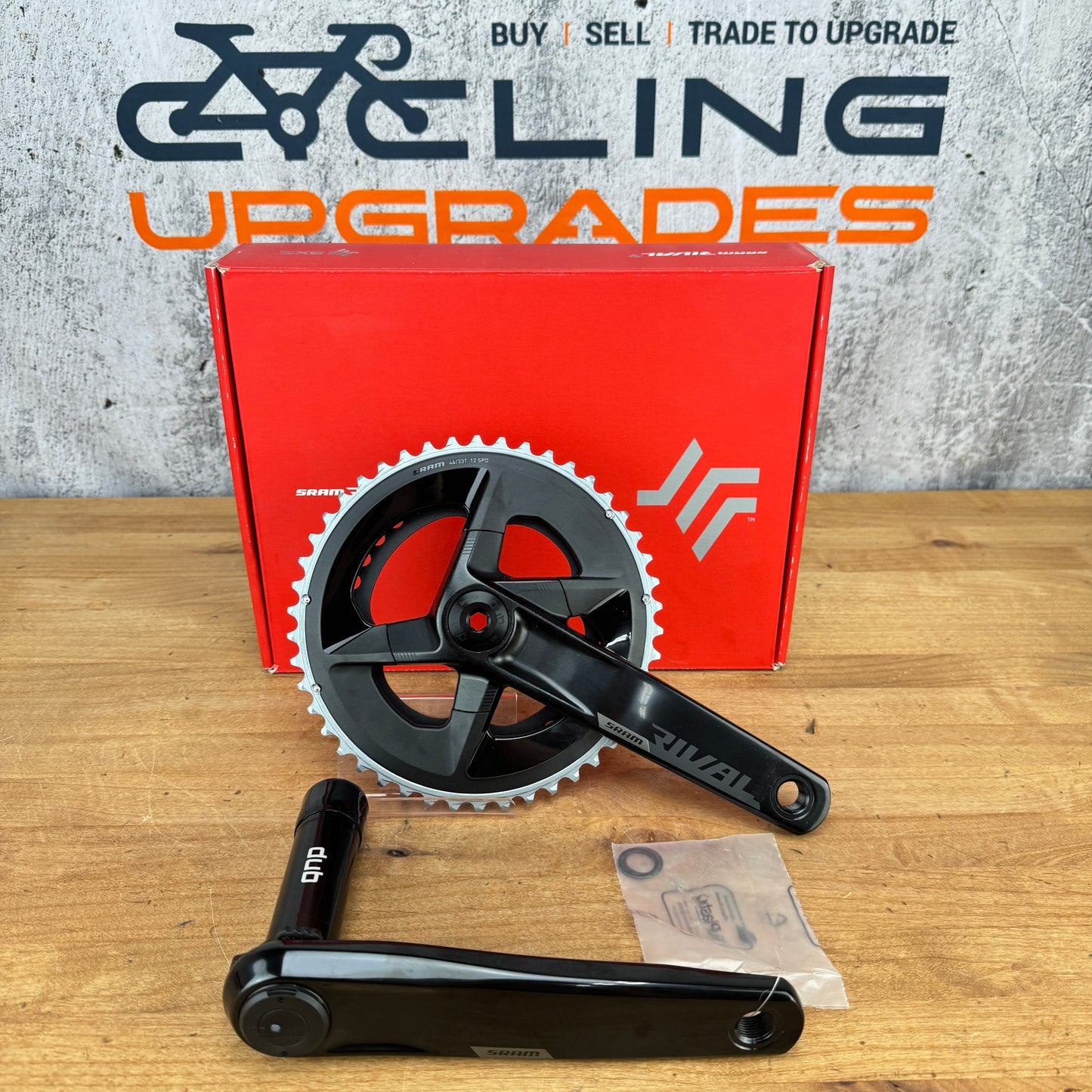 New! SRAM Rival AXS 172.5mm 46/33t 12-Speed DUB Quarq Power Meter Crankset