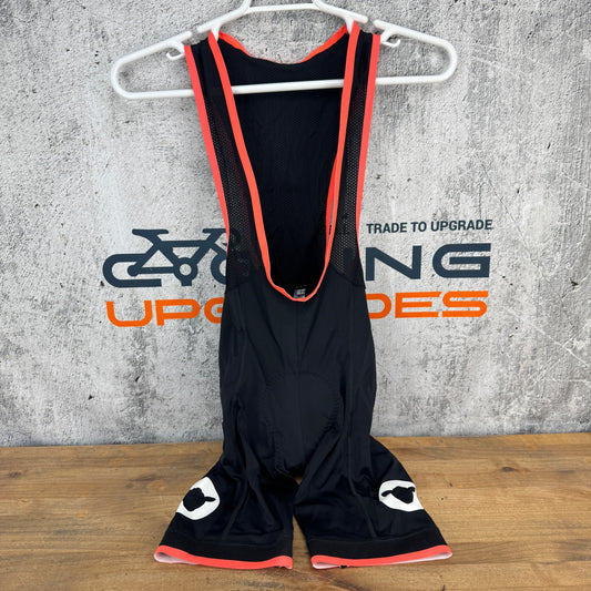 Black Sheep Men's Tour Bib Men's Small Black/Orange Cycling Bib Shorts