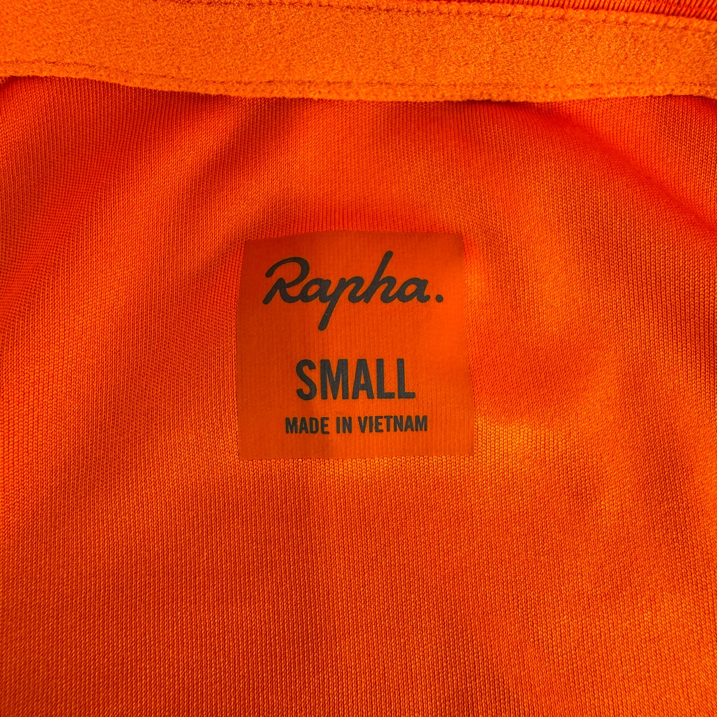 Rapha Pro Team Training Men's Small Orange Short Sleeve Cycling Jersey