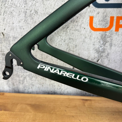 New! Pinarello Dogma F Racing Green Size 50 (52.5cm) Rim Brake Frameset w/ Bar & Stem