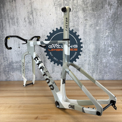 Low Mile! Factor One Nimbus Grey 54cm Aero Road Bike Frameset 2884g