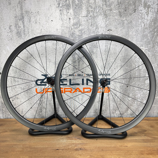 Hunt Aerodynamicist 34 Carbon Tubeless Disc Brake Bike Wheelset 700c 1313g