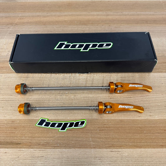 New! Hope Tech Skewer Set Orange Bike Quick Release Skewers 121g MSRP $62