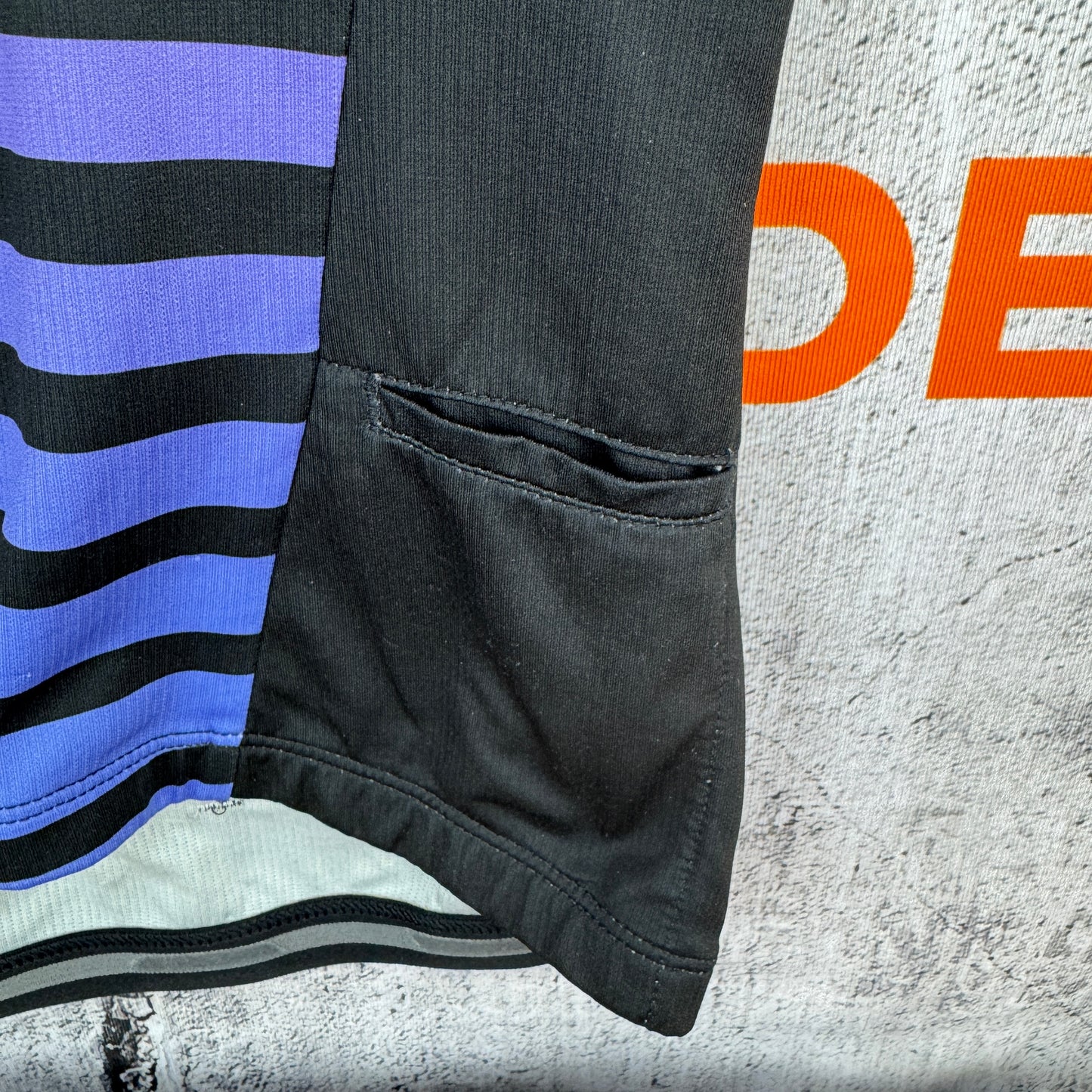 Bontrager Trek Black/Purple Stripped Women's Small Cycling Jersey w/ Pockets