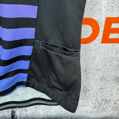 Bontrager Trek Black/Purple Stripped Women's Small Cycling Jersey w/ Pockets
