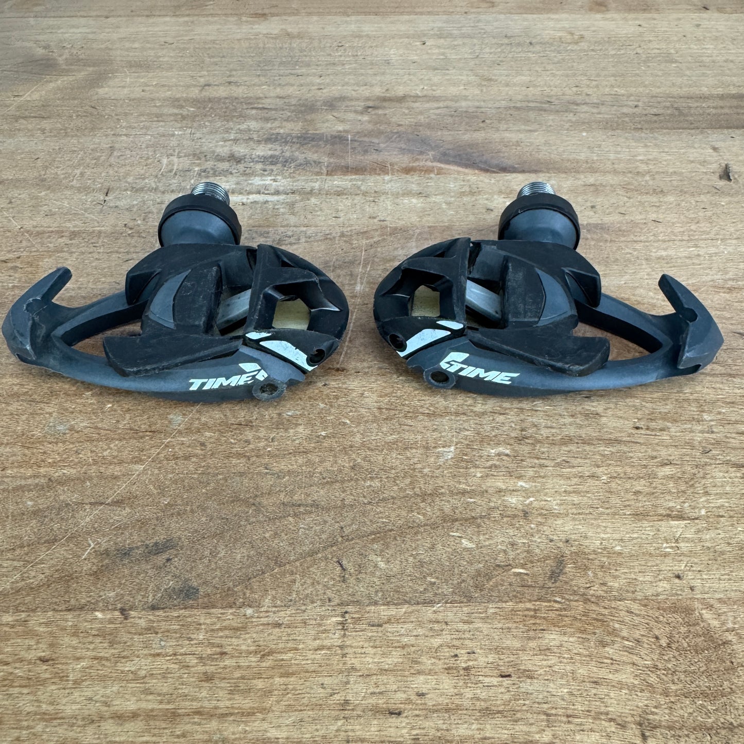 Time Fiberflex Steel Spindle Clipless Road Bike Pedals No Cleats 263g