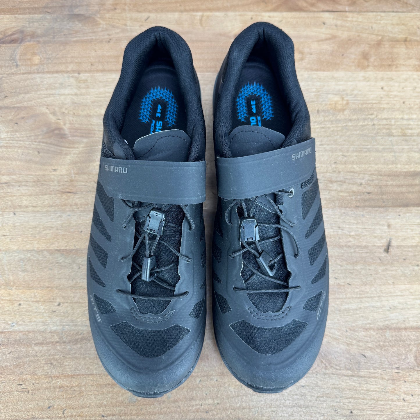 Ridden Once! Shimano MT5 44 EU Black 2-Bolt MTB/Gravel Bike Shoes w/ Laces