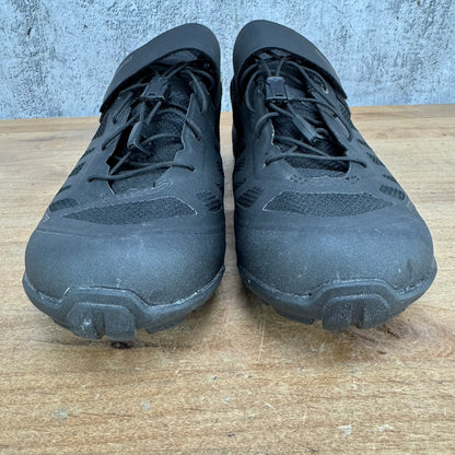Ridden Once! Shimano MT5 44 EU Black 2-Bolt MTB/Gravel Bike Shoes w/ Laces