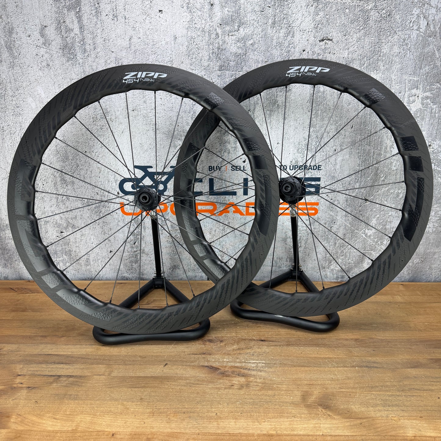Zipp 454 NSW Carbon Tubeless Hookless Disc Wheelset 700c ZR1 SL Hubs 1446g