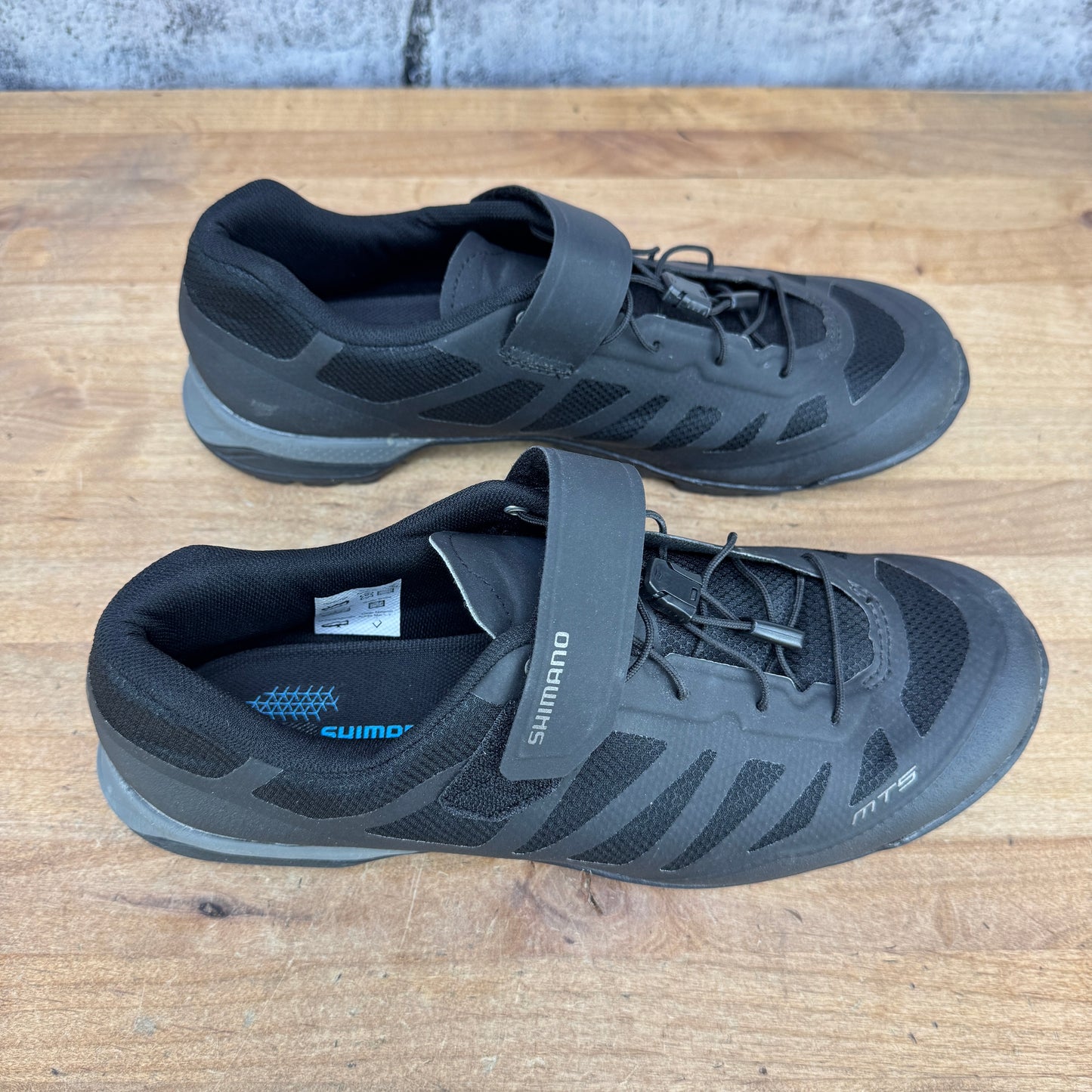 Ridden Once! Shimano MT5 44 EU Black 2-Bolt MTB/Gravel Bike Shoes w/ Laces