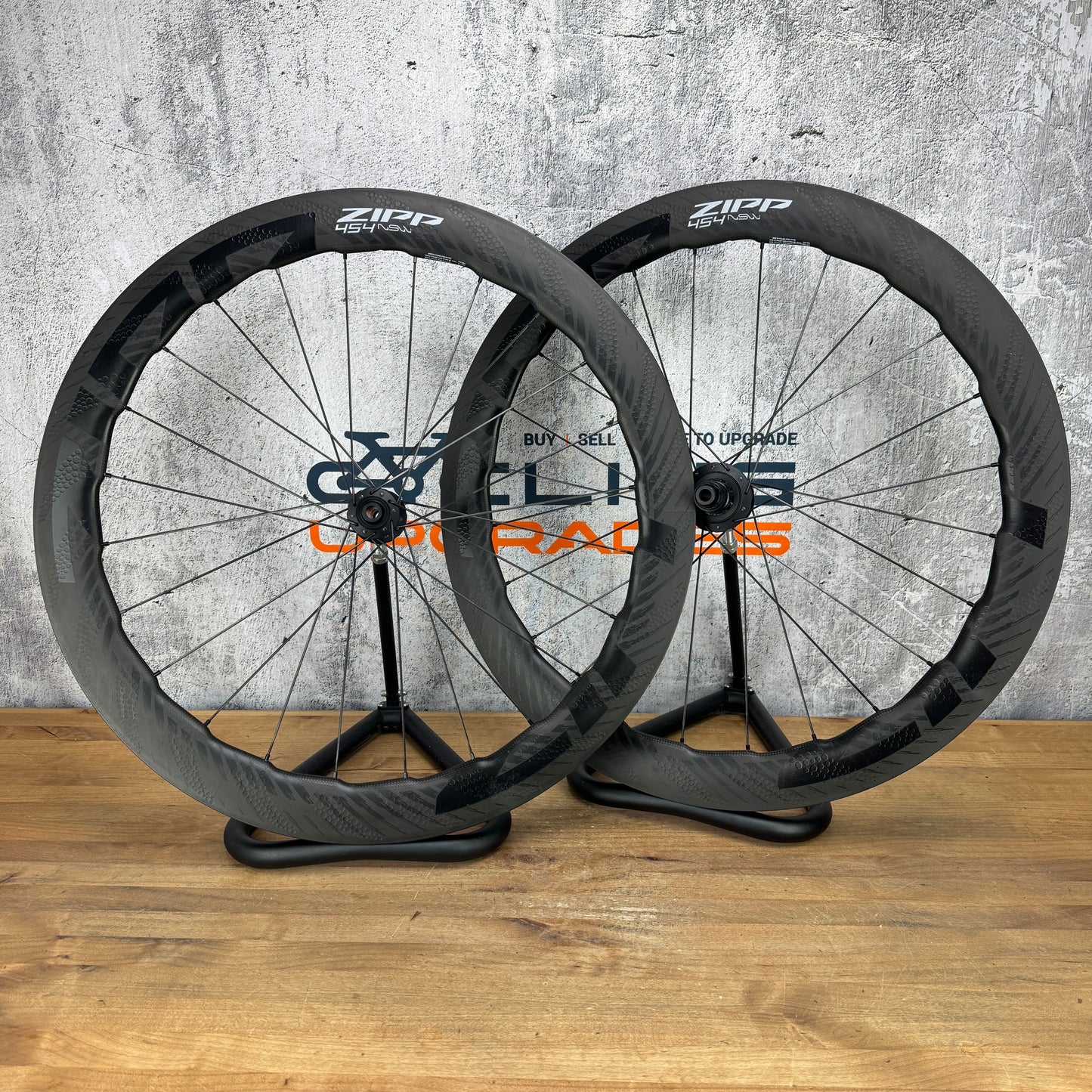 Zipp 454 NSW Carbon Tubeless Hookless Disc Wheelset 700c ZR1 SL Hubs 1446g