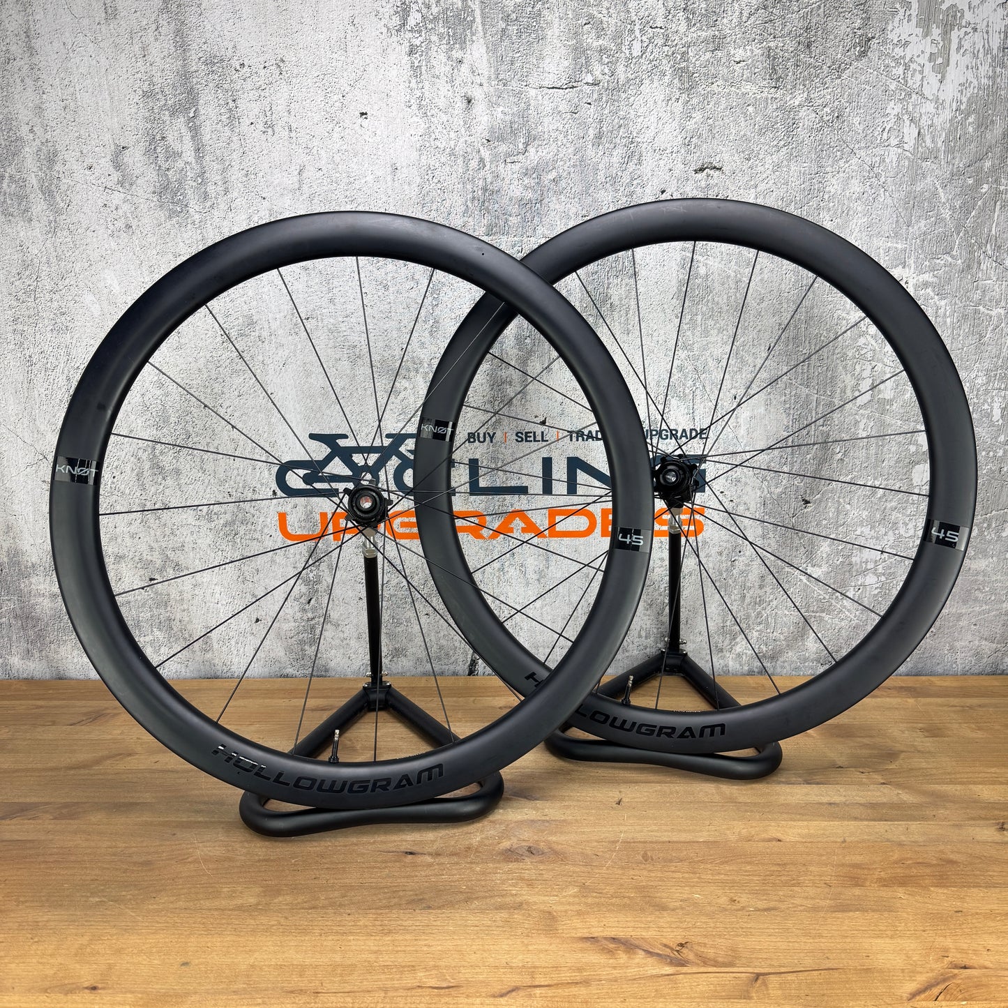 Cannondale Hollowgram Knot 45 Carbon Tubeless Disc Wheelset 700c 1676g