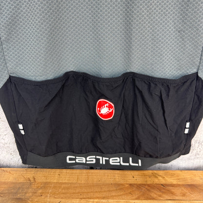 Castelli Black/Gray Men's Large Short Sleeve Cycling Jersey w/Pockets