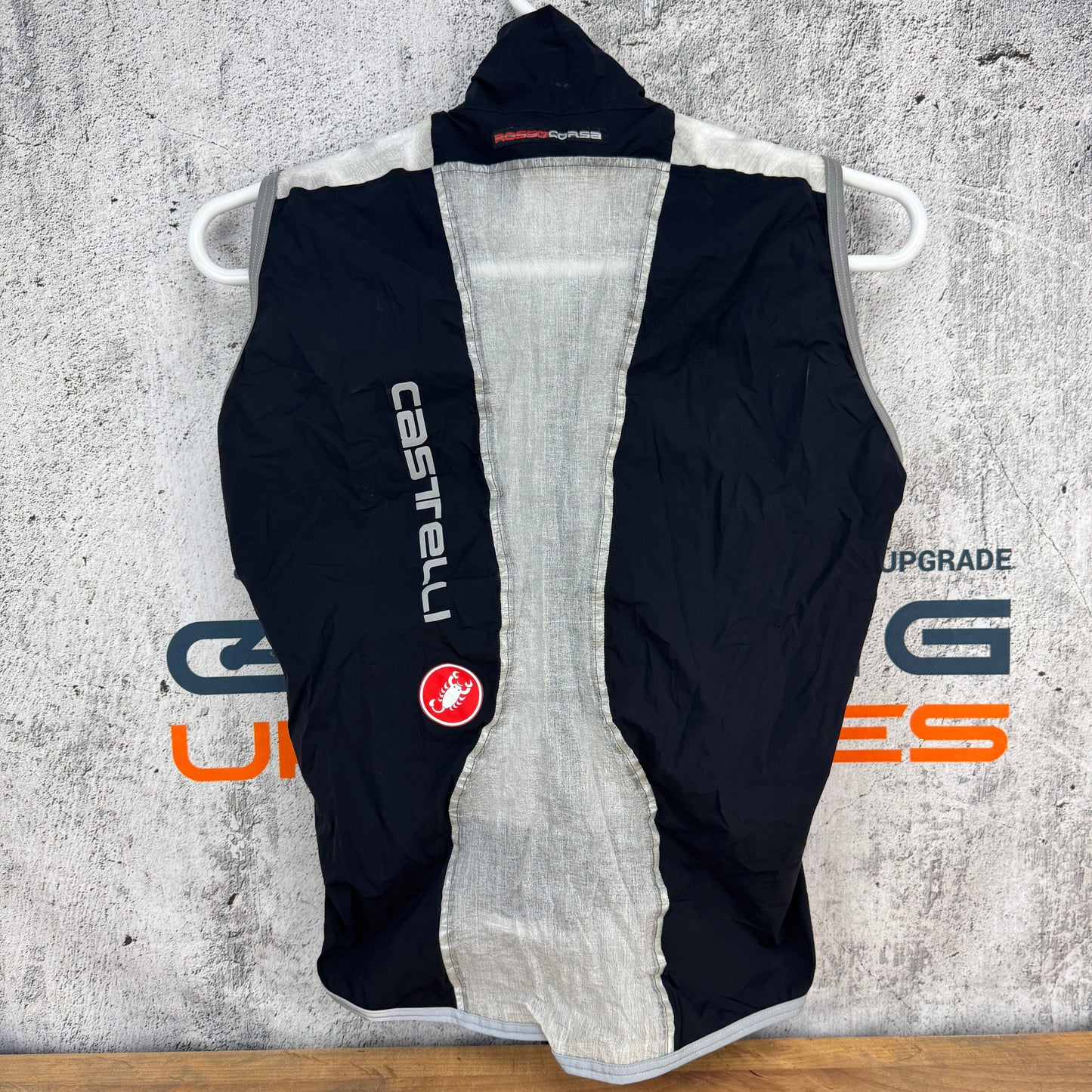 Castelli Rain Vest Men's Extra Large White/Black Cycling Vest