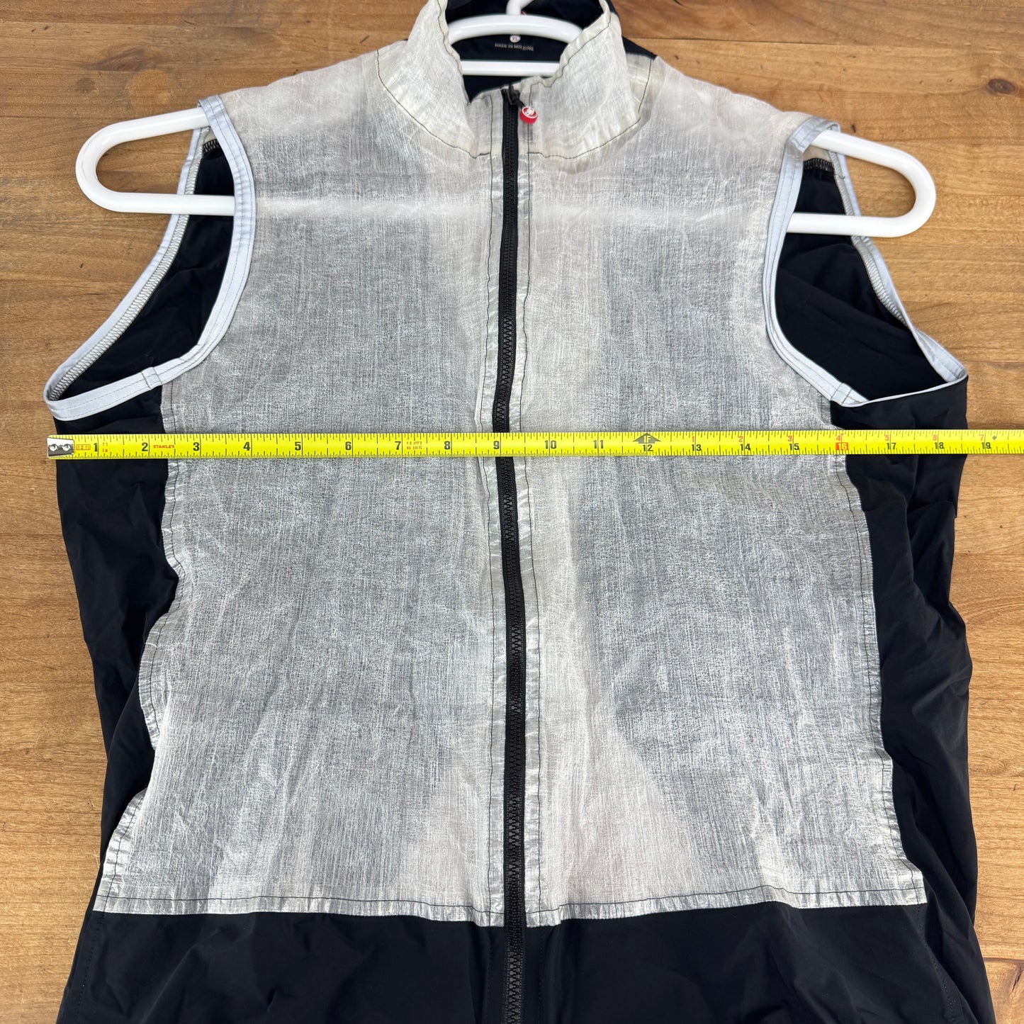 Castelli Rain Vest Men's Extra Large White/Black Cycling Vest