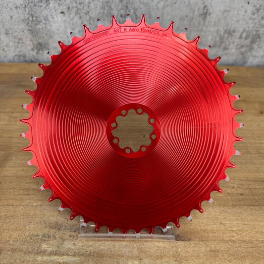 Garbaruk 48t Red Sram 8-Bolt Direct-Mount 10/11/12-Speed 1x Bike Chainring 151g