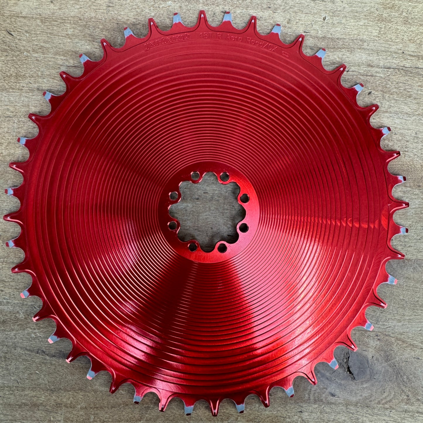 Garbaruk 48t Red Sram 8-Bolt Direct-Mount 10/11/12-Speed 1x Bike Chainring 151g