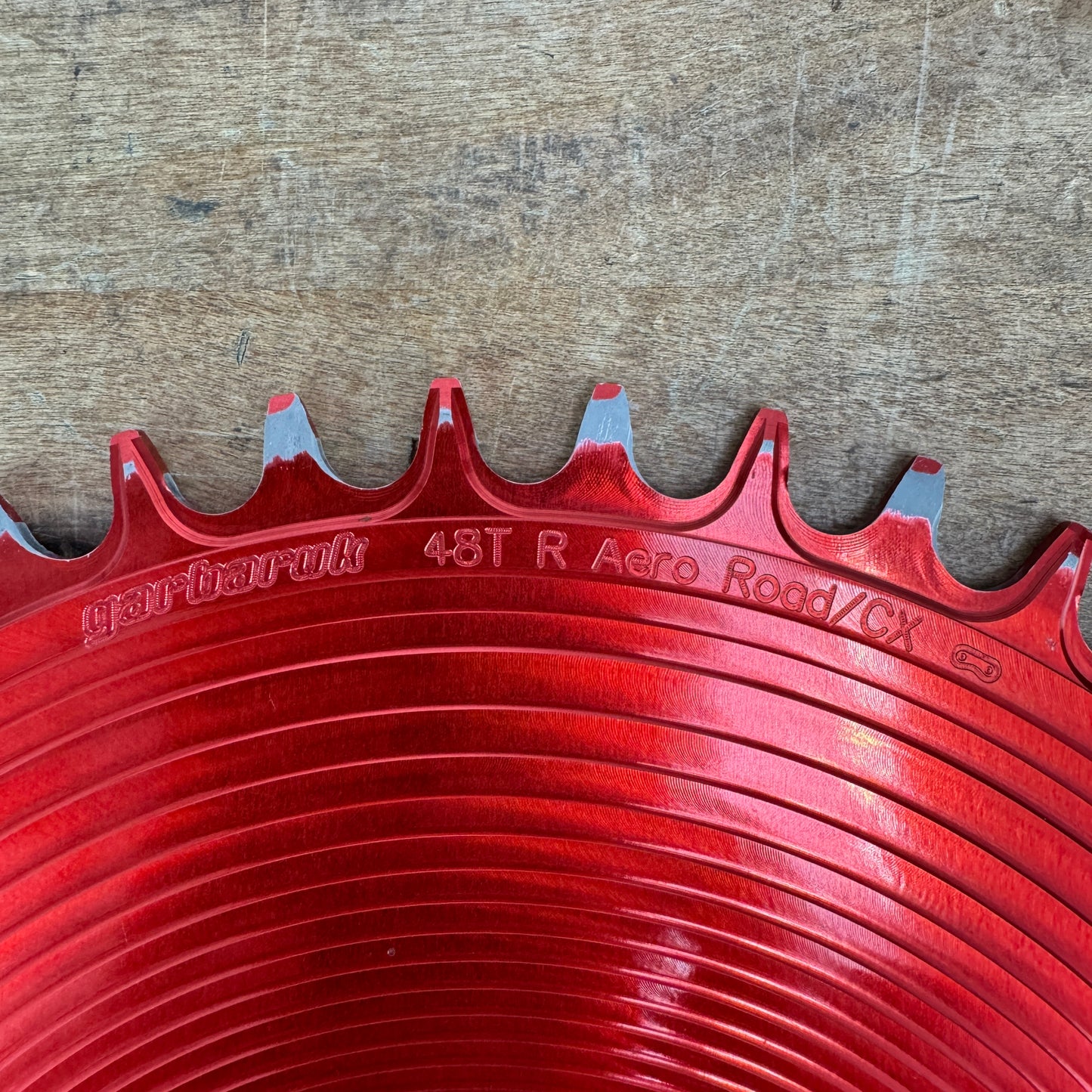 Garbaruk 48t Red Sram 8-Bolt Direct-Mount 10/11/12-Speed 1x Bike Chainring 151g