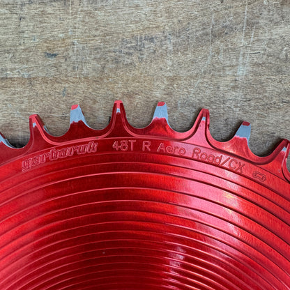 Garbaruk 48t Red Sram 8-Bolt Direct-Mount 10/11/12-Speed 1x Bike Chainring 151g