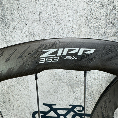 Mint! 2024 Zipp 353 NSW Carbon Tubeless Hookless Disc Wheelset 700c 1291g